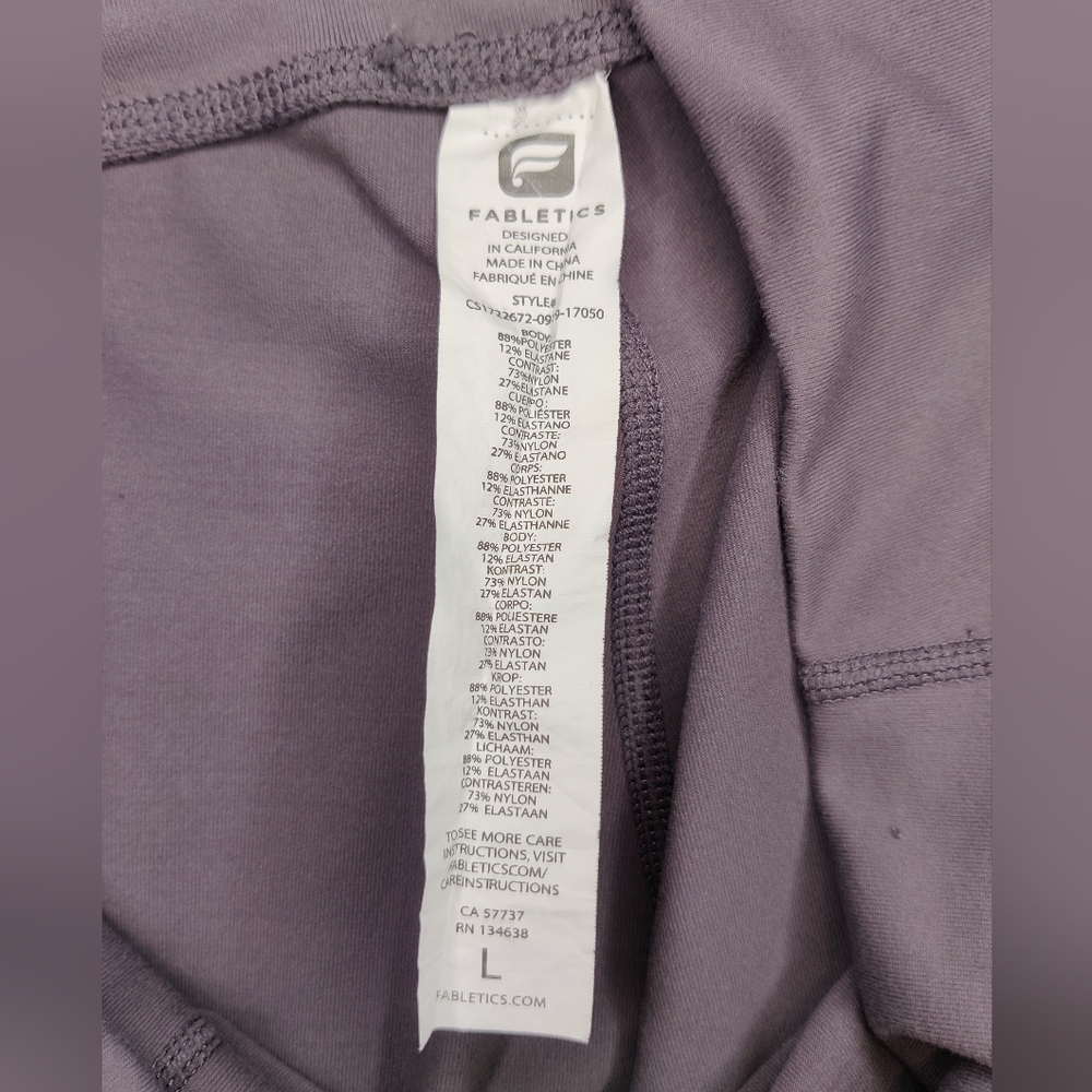 Fabletics Mauve Activewear Leggings - Picture 4 of 4